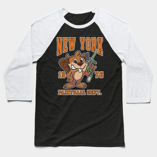 New York Paintball player Department Baseball T-Shirt
